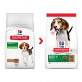 Hills Science Plan Puppy Lamb & Rice - здравословна и пълноценна суха храна за малки кученца до 1 г. от всички породи,