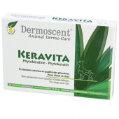 Dermoscent Keravita- Натурални таблетки за подхранване на козината и ноктите за кучета и котки 30 броя.