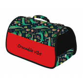 Транспортна чанта CAZO Pet Carrier Crocodile Vibe в цветен принт