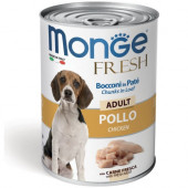 Monge Fresh Adult с пилешко – хапки в пастет за кучета в зряла възраст 400 гр.