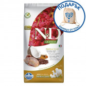 Суха храна за кучета N&D DOG QUINOA SKIN&COAT QUAIL - с пъдпъдък, киноа и кокос