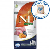 N&D Pumpkin Adult Medium and Maxi Lamb&Blueberry за пораснали кучета от средните и големи породи с агнешко месо, тиква и боровинка