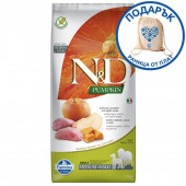 N&D Pumpkin Adult Medium and Maxi Boar&Apple за израстнали кучета от средните и големи породи с глиган, тиква и ябълкa
