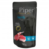 Деликатесен пауч за кучета от мини и малки породи с агнешко Piper Platinum Pure Lamb