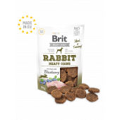 Brit Jerky Snack – Rabbit Meaty coins - лакомство за кучета месни кръгчета със заешко