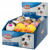 Кучешка играчка Trixie Ball animal -латексова топка с мек пълнеж