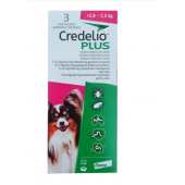 Credelio Plus - таблетки вътрешно и външно обезпаразитяване, за кучета от 2.8 до 5.5 кг., с вкус на телешко