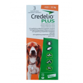 Credelio Plus - таблетка за външно и вътрешно обезпаразитяване, за кучета от 5.5 до 11 кг., с вкус на телешко