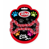 Кучешка играчка PET NOVA кокал от гума и въже 20 см. с аромат на мента