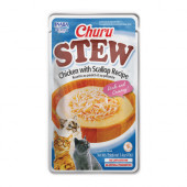 Пауч за котки Ciao Cat Wet Stew Chicken with Scallop Recipe - крем супа с късчета пилешко месо и миди
