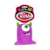 Кучешка играчка Pet Nova гумено чудовище със звук ,12 см, лилаво
