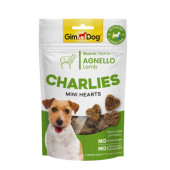 Кучешко лакомство GIMDOG Charlies Mini hearts Lamb мини сърчица с Агнешко, БЕЗ зърнени култури