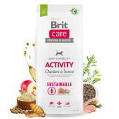 Brit Care Dog Sustainable Activity Chicken&Insect- Супер премиум суха храна за кучета с повишена активност. С високоусвоим протеин от насекоми и пилешко месо