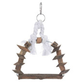 Люлка за птици Trixie Arch swing with pieces of wood от дървесна кора