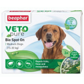 Beaphar Veto Pure Spot On - противопаразитни капки за кучета от средни породи 15-30 кг