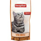 Beaphar Vit Bits - хрупкаво лакомство за котки с пълнеж витаминна паста