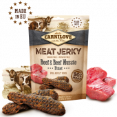 Carnilove Jerky Beef with Beef Muscle Fillet - кучешки лакомства под формата на вкусни барчета, с говеждо