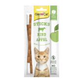 Лакомство за котки GIMCAT Sticks beef with apple месни пръчици с Телешко месо и ябълки