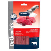 Кучешко лакомство Dr.Clauder´s Snack Beef Fillet STRIPS лентички от сушени филенца от 100% телешко месо