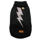 Кучешки пуловер Croci Sweater Thunder в черен цвят