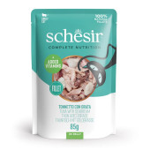 Пауч за котки Schesir C&B Wet Cat Tuna Sea bream с филе от риба тон и лаврак в желе