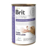 Пълноценна консервирана храна Brit Veterinary Diets Gastrointestinal-Low Fat за кучета с храносмилателни разстройства с Риба Тон и агнешко месо, БЕЗ ЗЪРНЕНИ КУЛТУРИ