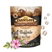 Натурална мокра храна за кучета Carnilove Dog Pouch Paté Buffalo with Rose Petals с Биволско месо и розови листенца, БЕЗ ЗЪРНЕНИ КУЛТУРИ
