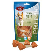 Кучешко лакомство Trixie PREMIO Chicken Bites кокалчета от пресована кожа, обвити с пилешко месо