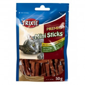 Trixie Premio Mini Sticks - Деликатесни пръчици с пилешко месо и ориз за котки 50 гр