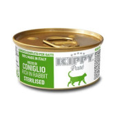 Консервирана храна за котки Kippy Pate Adult със заешко месо 