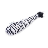 Плюшена котешка играчка Beeztees Catnip Jungle Zebra Tail опашка на зебра с пълнеж от котешка трева