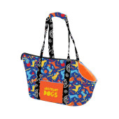 Транспортна чанта CAZO Pet Carrier Abstract Dogs Blue 30х40х24cм
