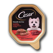 Пастет за кучета Cesar Tray с говеждо месо и дроб