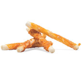 Лакомство за куче Beeztees Chew sticks  солети от пресована кожа, обвити в пилешко
