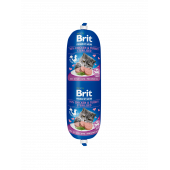 Деликатесен салам за котки Brit Premium by Nature Meat Sausage Chicken & Turkey Sterilised, 180гр.
