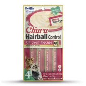 Лакомство за котки против космени топки Churu Hairball Control Chicken Recipe с пилешко месо. №1 в света мокро лакомство за котки