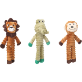 Играчка за куче Flamingo TOY JUJU ANIMALS MULTIPLE COLOURS  ASSORTMENT плюшен лъв, крокодил или маймунка, 1бр.