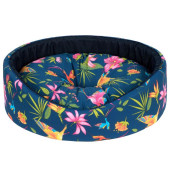 Овално кучешко легло CAZO Foam Bed Cotton Flower