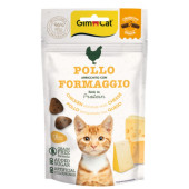 Хрупкаво котешко лакомство GimCat Crunchy snacks Chicken & Cheese с пилешко и сирене, БЕЗ зърнени култури