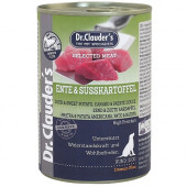 Dr. Clauder Пълноценна храна за възрастни кучета с патешко и сладки картофи 800 гр.