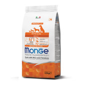 Монопротеинова храна за кучета в зряла възраст от всички породи Monge Natural Superpremium Adult All breeds Duck, Rice & Potatoes с патешко, ориз и картофи