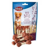Кучешко лакомство Trixie PREMIO Duck Bites кокалчета от пресована кожа, обвити в патешко месо