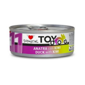Консервирана храна за кучета от малки породи Disugual Toy Dog 11 Duck and kiwi с 92% патешко месо и киви