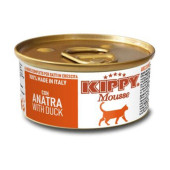 Консервирана храна за кастрирани котки Kippy Mousse adult мус от патешко месо