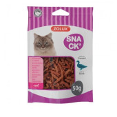 Котешко лакомство Zolux Mini duck slices парчета от 75% Патешко месо