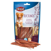 Кучешко лакомство Trixie PREMIO Duckinos  лентички от патешки гърди
