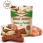 Carnilove Jerky Chicken with Pheasant Bar - кучешки лакомства под формата на вкусни барчета, с пилешко и фазан