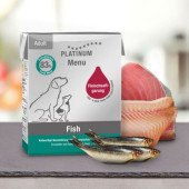 Мокра храна за кучета Platinum Menu Adult Fish с 83% Прясна риба и зеленчуци