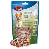 Лакомство за кучета Trixie PREMIO Fish Chicken Rolls месни рулца с 65% пилешко месо  и 18% риба