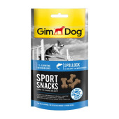 Лакомство за активни кучета GimDog Sportsnacks with coalfish с Риба треска, БЕЗ зърнени култури